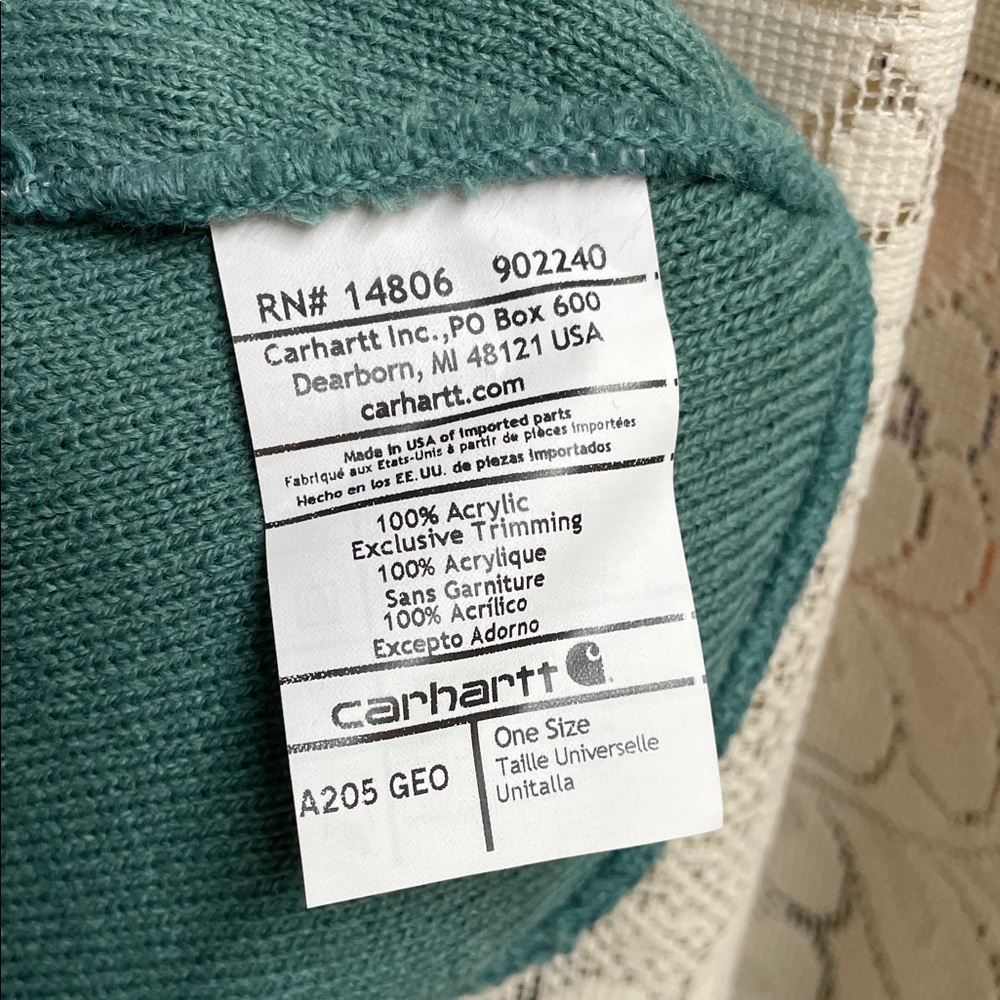 Carhartt Green Knit Beanie with Hanes Big & Tall Arch Support Socks - Picture 3 of 5